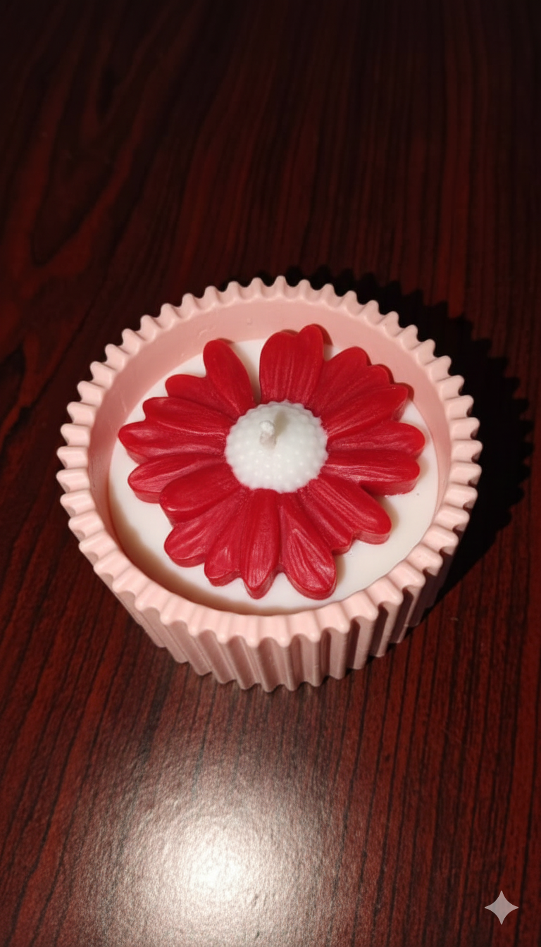 Aesthetic Flower Jar Candle